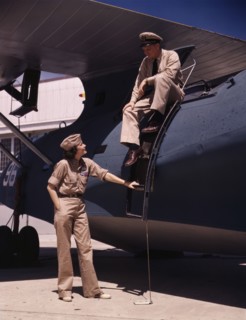Mrs. Eloise J. Ellis, senior supervisor in the Assembly and Repairs...Corpus Christi, Texas, 1942. Creator: Howard Hollem.