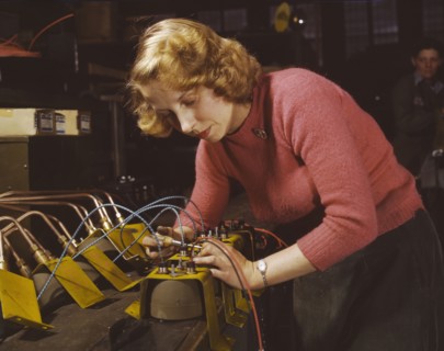 Lucile Mazurek, age 29, ex-housewife, husband going into the service..., Milwaukee, Wisconsin, 1943. Creator: Howard Hollem.