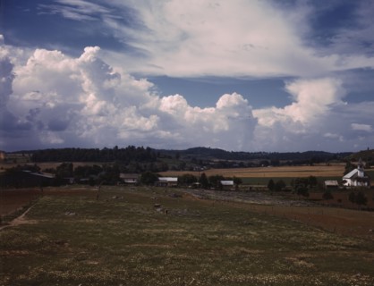Countryside near the TVA site of the Douglas dam, Tenn., 1942. Creator: Alfred T Palmer.