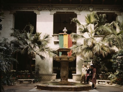 Courtyard of the Pan American Building, Washington, D.C., 1943. Creator: John Collier.