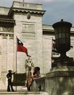 Steps of the Pan American Building, Washington, D.C., 1943. Creator: John Collier.