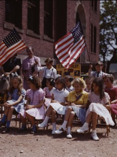 School children, half of Polish and half of Italian...festival in May 1942, Southington, Conn., 1942 Creator: Charles Fenno Jacobs.