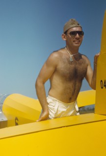 Marine with the gliders at Page Field, Parris Island, S.C., 1942. Creator: Alfred T Palmer.