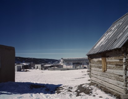 Plaza of Trampas, Taos Co., New Mexico, 1943. Creator: John Collier.