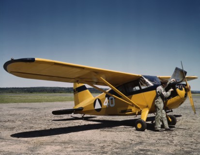 Civil Air Patrol Base, Bar Harbor, Maine, 1943. Creator: John Collier.