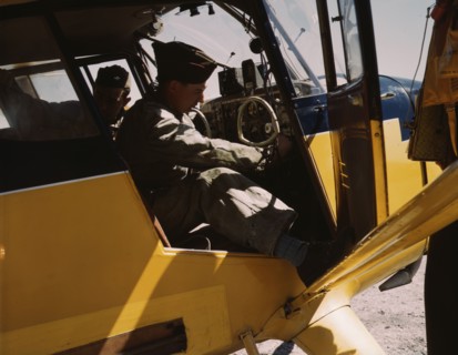Civil Air Patrol Base, Bar Harbor, Maine, 1943. Creator: John Collier.