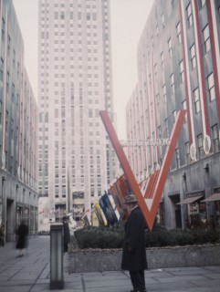 United Nations exhibit by OWI in Rockefeller Plaza, New York, N.Y., 1943. Creator: Marjory Collins.