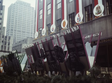 United Nations exhibit by OWI at Rockefeller Plaza, New York, N.Y. , 1943. Creator: Marjory Collins.