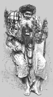 'Aged Hindoo votary at Hurdwar', 1875. Creator: Unknown.