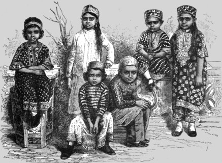 'Parsee Children, Bombay; Notes on Bombay and the Malabar Coast', 1875. Creator: C. B. Low.