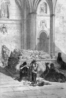 'Tomb of Ferdinand and Isabella in the Cathedral, Granada; An Autumn Tour in Andalusia', 1875. Creator: Gustave Doré.