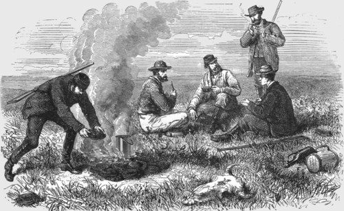 'Rest after the Chase; A Buck Hunt in a South African Colony', 1875.  Creator: Unknown.
