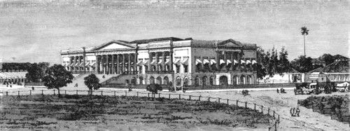 'Town Hall, Bombay; Bombay and the Malabar Coast', 1875. Creator: C. B. Low.