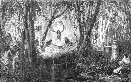 'A Forest Festival; A Trip up the Trombetas', 1875. Creator: Unknown.