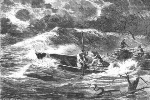 'A Storm on the Amazon; A Trip up the Trombetas', 1875. Creator: Unknown.