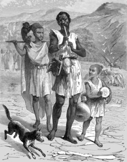 'Breber Mountaineers at a Marriage Feast; Visit to the Sultan of Morocco, at Fez, in the spring of 1 Creator: T. Blackmore.