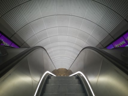 Elizabeth Line, Liverpool St, London, UK, May 2022. Creator: Ethel Davies.