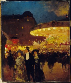 The carousel, c1900.