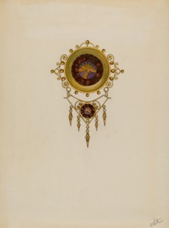 Brooch, c. 1936. Creator: Edward White.