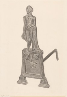 Andiron, c. 1939.