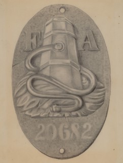 Firemark, c. 1936.