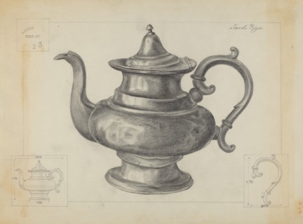 Pewter Teapot, 1936.