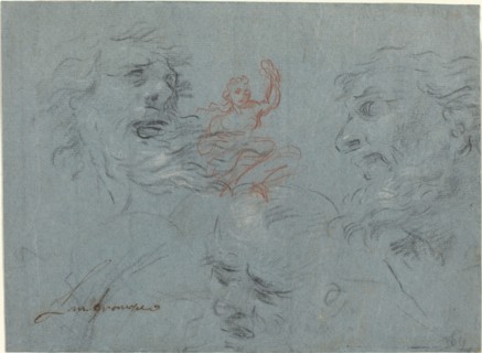 Study of Heads [recto].