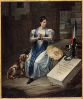 Woman with a dog, 1830.