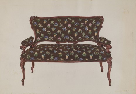 Settee, c. 1936.