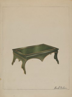 Footstool, c. 1936.