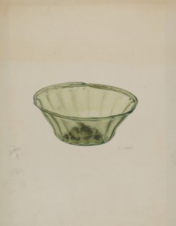 Glass Bowl, c. 1940.