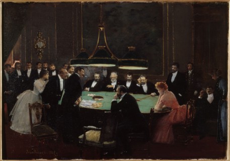 The games room, 1889.