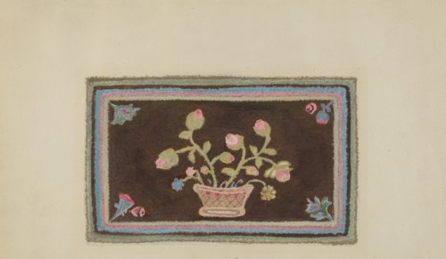 Hooked Rug, c. 1938.