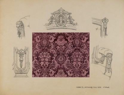 Detail of Sofa, c. 1936.
