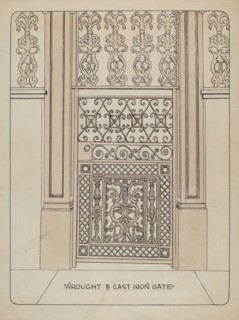 Cast Iron Gate, c. 1936.