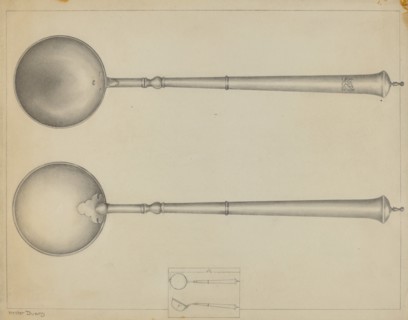 Silver Ladle, c. 1937.
