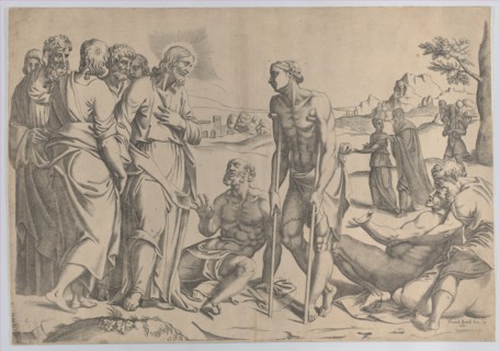 Christ healing the sick, 1566.