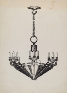 Chandelier, c. 1936.