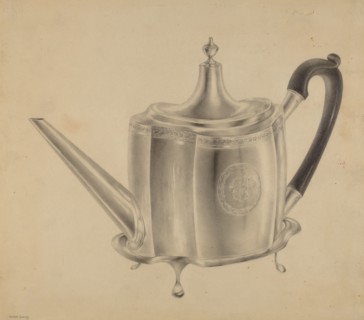 Silver Teapot, c. 1938.