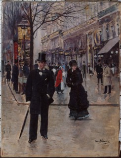 On the Boulevard, c1880.