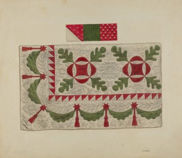 Quilt - Oak Leaf, c. 1937.