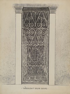 Wrought Iron Door, c. 1936.