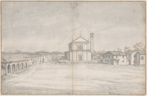 A Town Center with a Church.