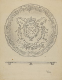 Silver Salver, c. 1936.