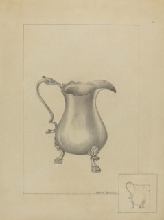 Silver Creamer, c. 1936.