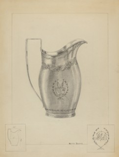 Silver Creamer, c. 1936.