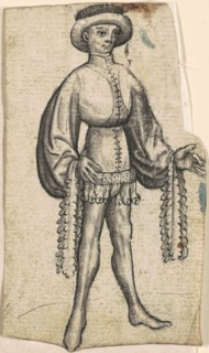 A Standing Courtier, c. 1440.