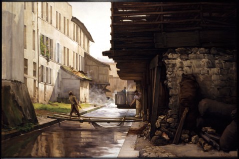 Tannery on the Bievre, c1892.