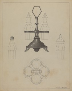 Pewter Caster, c. 1936.