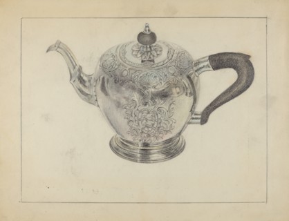 Silver Teapot, c. 1936.